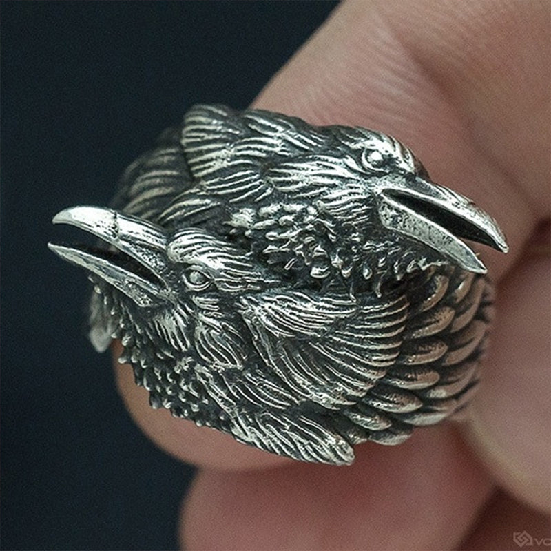 Wholesale Ring Alloy Raven Vintage Goth Mens OLY-RS-KS002